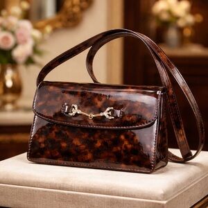 Sam Edelman Brown Patterned Crossbody Bag